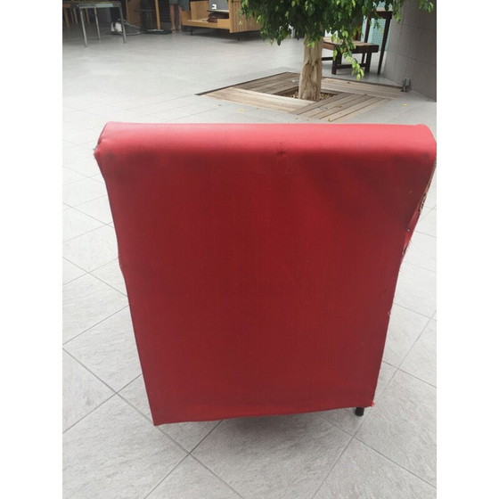 Image 1 of Vintage armchair by Pierre Guariche, Meurop edition, wooden cuff 1950