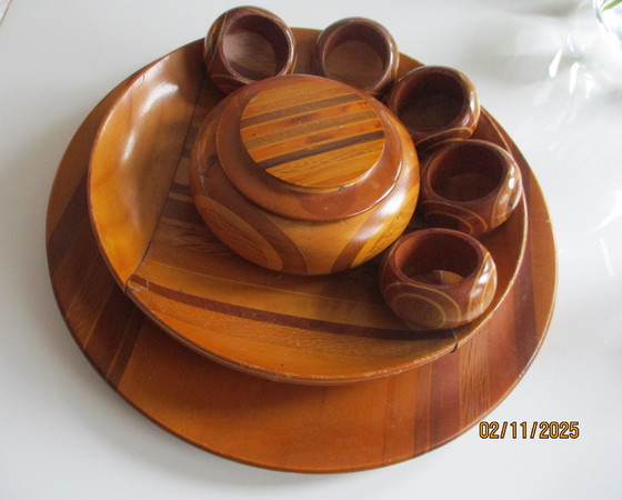 Image 1 of Ciotole in legno d'epoca realizzate con legni autoctoni della Nuova Zelanda