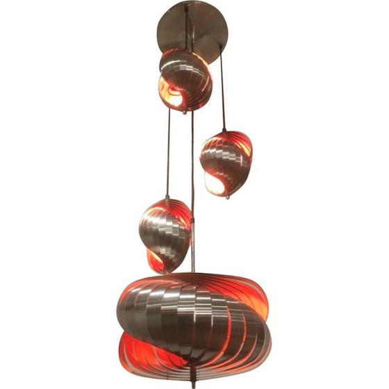 Image 1 of Vintage Henri Mathieu 1970 hanging lamp