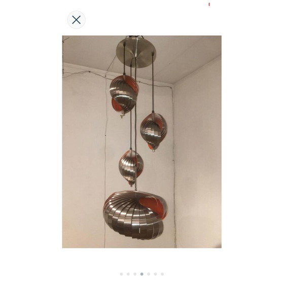 Image 1 of Vintage Henri Mathieu 1970 hanging lamp