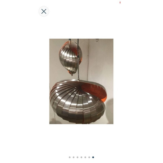 Image 1 of Vintage Henri Mathieu 1970 hanging lamp