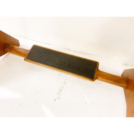 Image 1 of Escritorio de madera de mediados de siglo con cajones, Italia, década de 1960