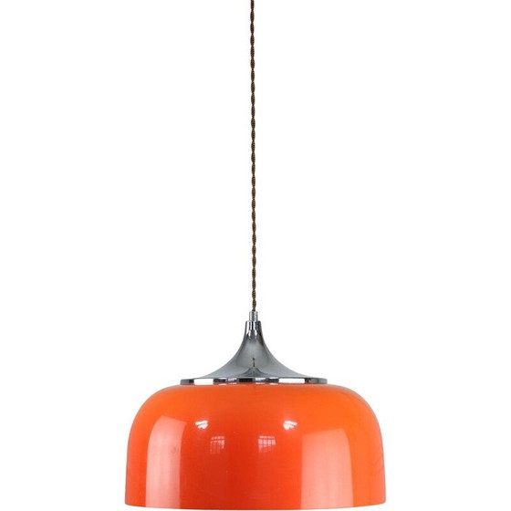 Image 1 of Vintage orange pendant lamp by Guzzini, Space Age