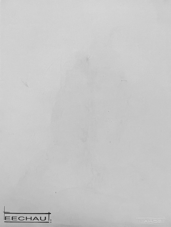 Image 1 of Inchiostro di china • Donna nuda • Eugène Eechaut • Arte fantastica • 1984