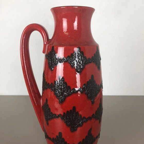 Image 1 of Large vintage Pottery Fat Lava Vase Scheurich WGP 1970s