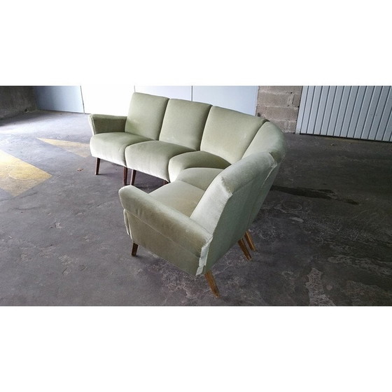 Image 1 of Modular mid century 5-seater sofa - 1950s