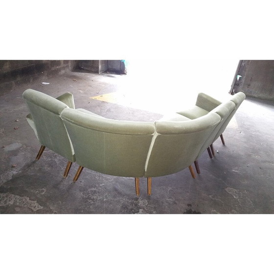 Image 1 of Modular mid century 5-seater sofa - 1950s
