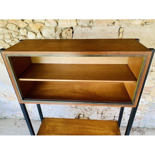 Mobiletto a parete di metà secolo in stile scandinavo, anni '60