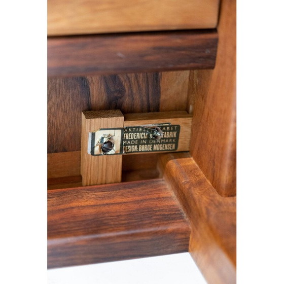 Image 1 of Tavolino da caffè vintage in palissandro con prolunghe di Borge Mogensen, 1960