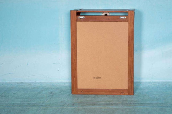 Image 1 of Espejo danés de teca con estante para sombreros, década de 1960