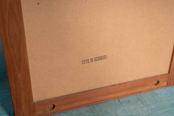 Image 1 of Espejo danés de teca con estante para sombreros, década de 1960