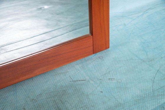 Image 1 of Espejo danés de teca con estante para sombreros, década de 1960