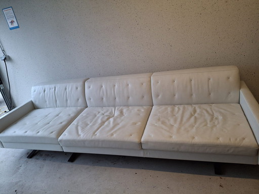 Poltrona Frau Kennedee 3-seat White Leather