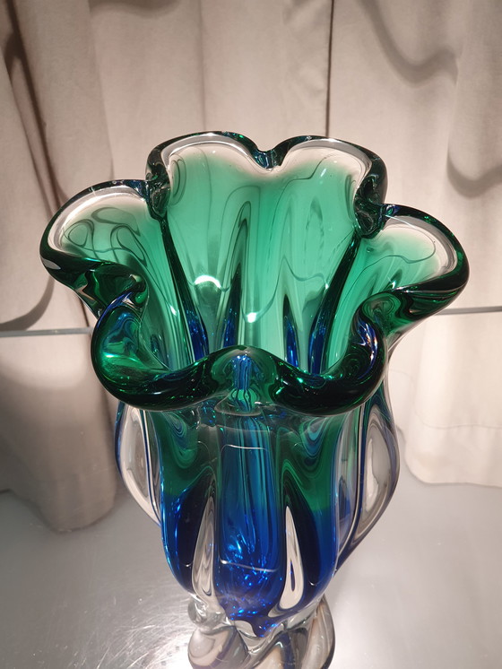 Image 1 of Mid Century Vase en verre