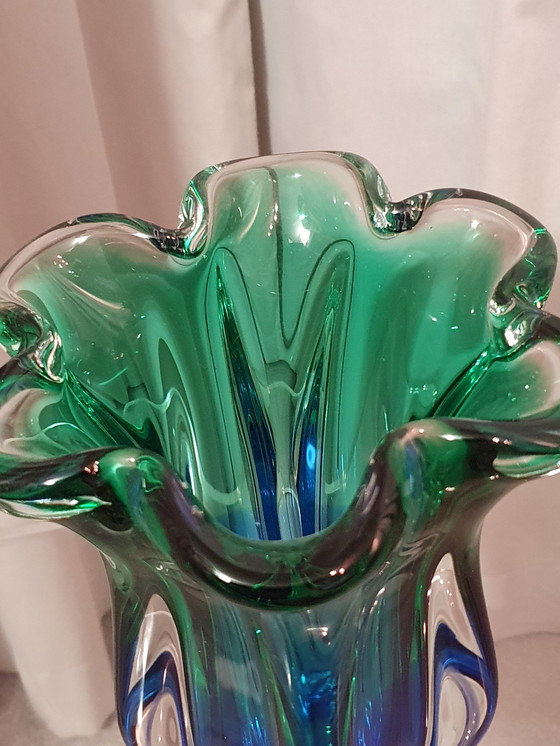 Image 1 of Mid Century Vase en verre