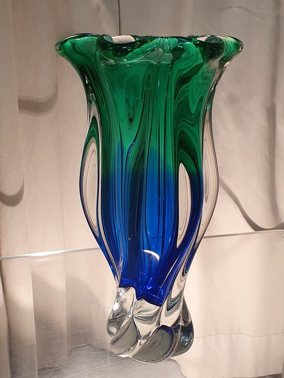 Image 1 of Mid - Century glass vase