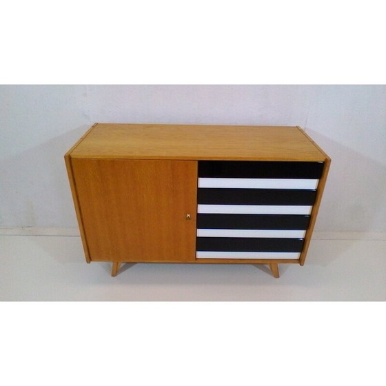 Image 1 of Vintage chest of drawers in oakwood by Jiří Jiroutka - 1960s