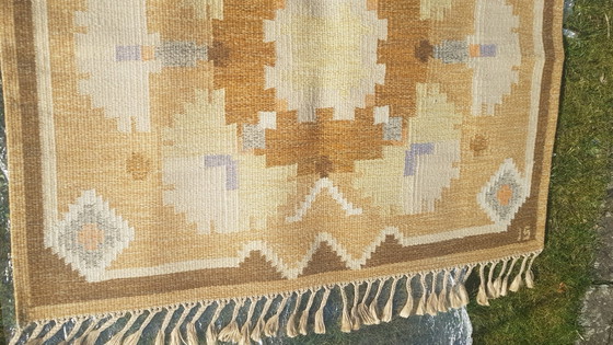 Image 1 of Tappeto Rölakan svedese di Ingegerd Silow, anni &#39;50