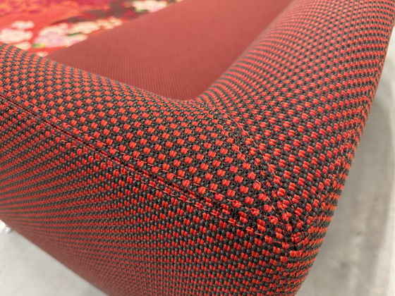 Image 1 of Gelderland 6250 Sofa 3 Seater Grape Fabric 16 Red Black