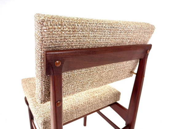 Image 1 of 4X Vintage Teak Dining Chairs Model "Uppsula" By Louis Van Teeffelen For Wébé
