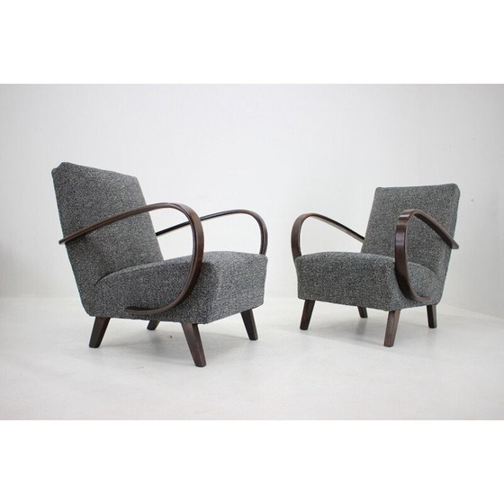 Image 1 of Pair of vintage armchairs by Jindrich Halabala, 1930s