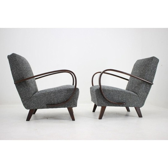 Image 1 of Pair of vintage armchairs by Jindrich Halabala, 1930s