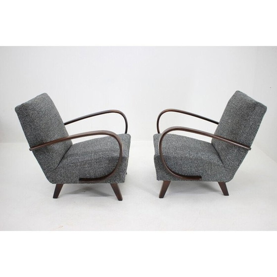 Image 1 of Pair of vintage armchairs by Jindrich Halabala, 1930s