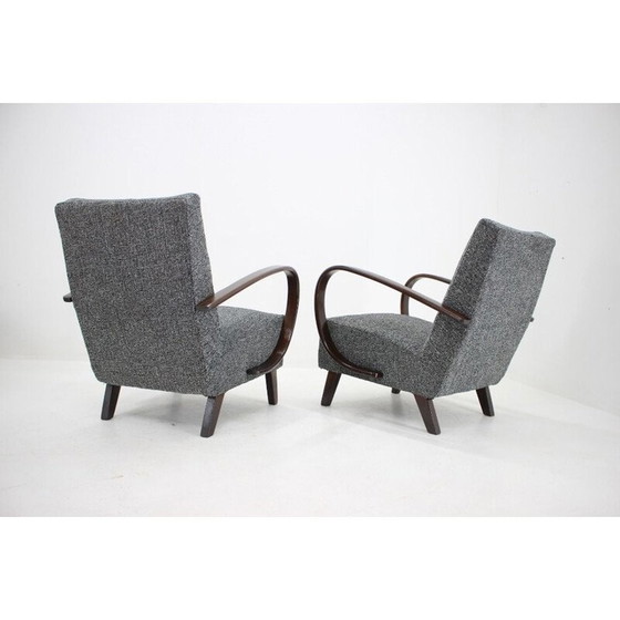 Image 1 of Pair of vintage armchairs by Jindrich Halabala, 1930s