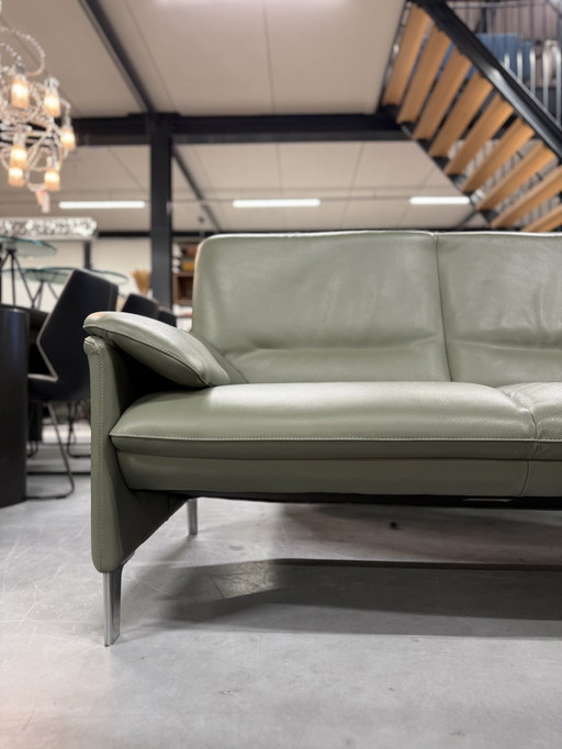 Leolux Castanea Sofa 2 Seater Senso Olivine Leather