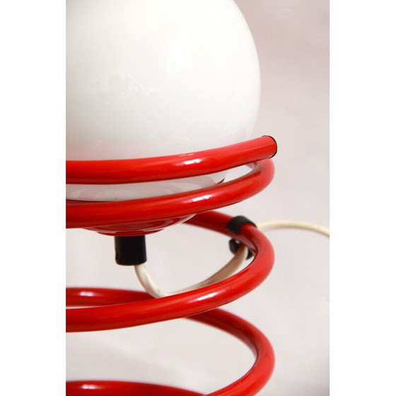 Image 1 of Lampada da tavolo vintage Molla rossa, Italia anni '70