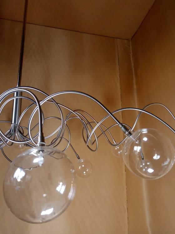 Image 1 of Harco Loor design lamp Big bubbles 14 crystal balls