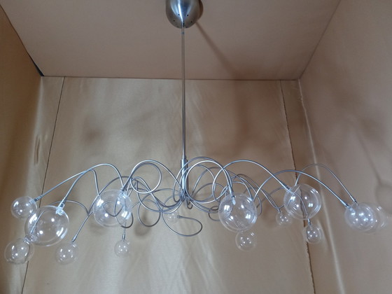 Image 1 of Harco Loor design lamp Big bubbles 14 crystal balls