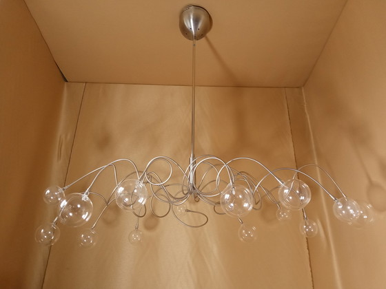 Image 1 of Harco Loor design lamp Big bubbles 14 crystal balls