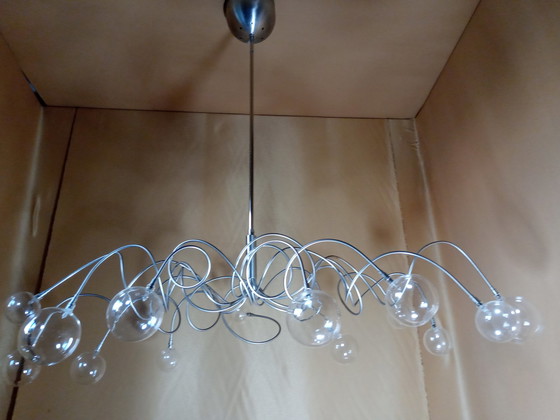 Image 1 of Harco Loor design lamp Big bubbles 14 crystal balls