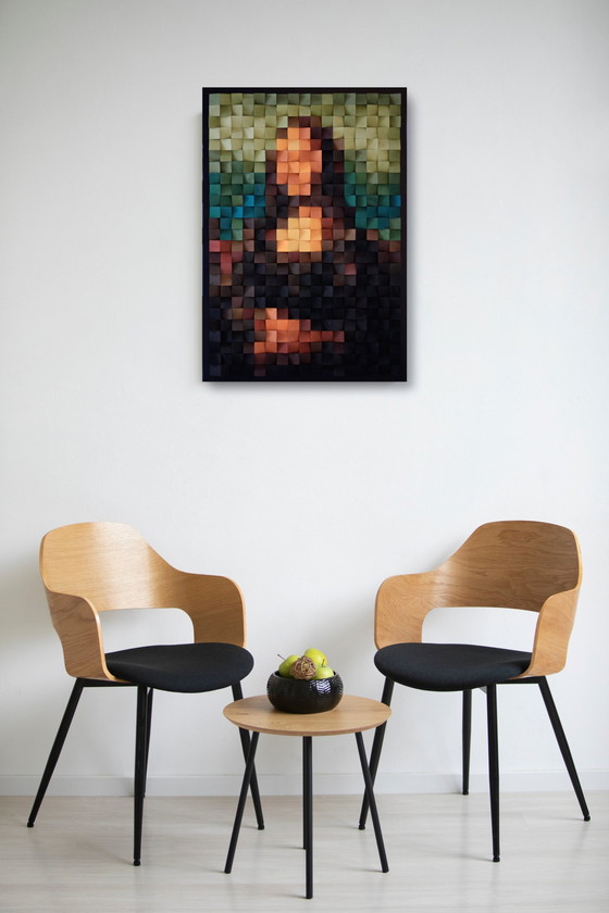 Image 1 of Opera d'arte in legno "Monna Lisa"
