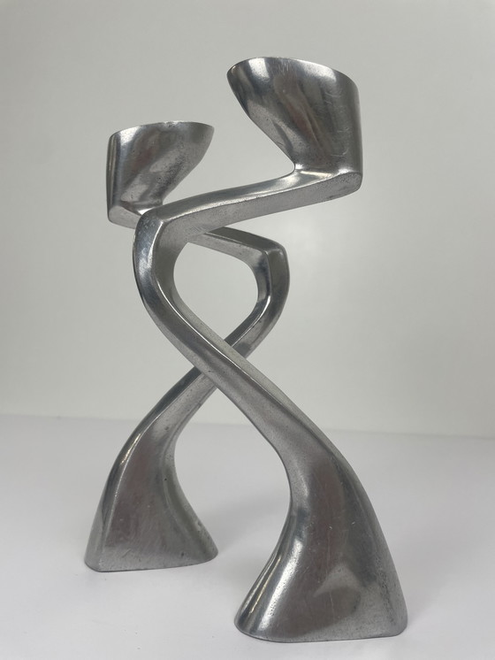 Image 1 of 2 X Arclumis / Swan Candlesticks Design Matthew Hilton