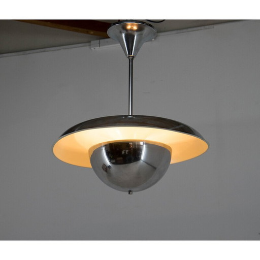 Vintage Bauhaus chandelier by Ias, 1930s