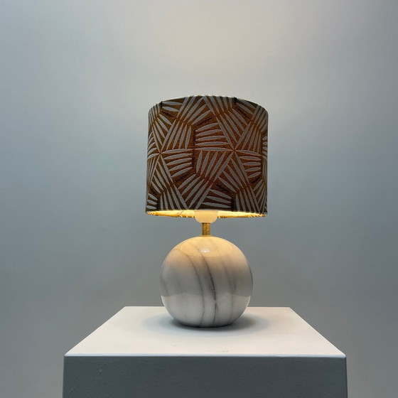 Image 1 of Lampada da tavolo in marmo bianco italiano degli anni '60