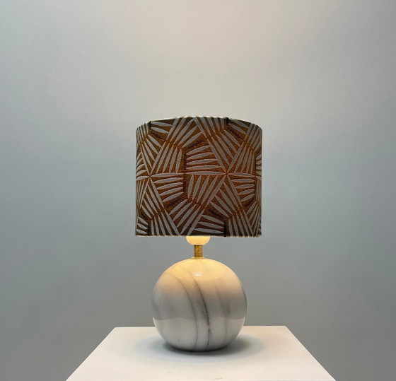 Image 1 of Lampada da tavolo in marmo bianco italiano degli anni '60