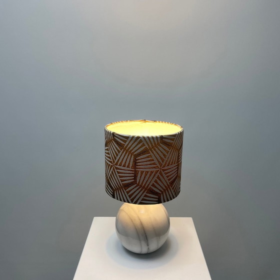 Image 1 of Lampada da tavolo in marmo bianco italiano degli anni '60