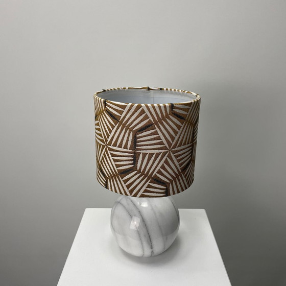 Image 1 of Lampada da tavolo in marmo bianco italiano degli anni '60