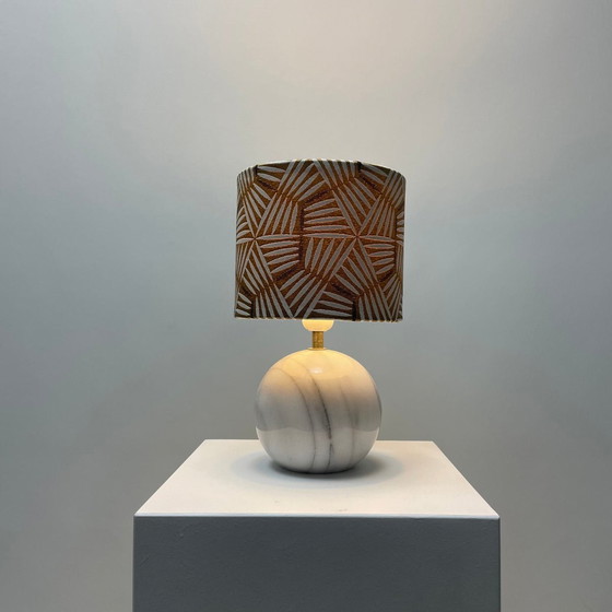 Image 1 of Lampada da tavolo in marmo bianco italiano degli anni '60