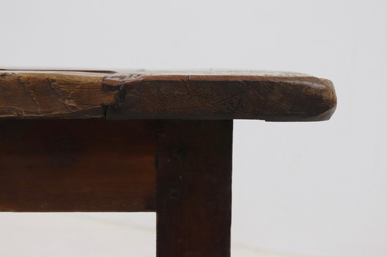 Image 1 of Antique Farmhouse Refectory Dining Table 