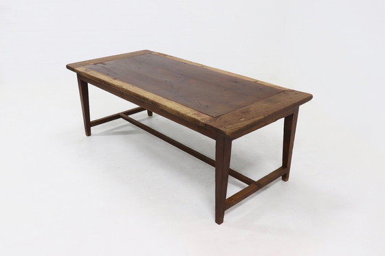 Image 1 of Antique Farmhouse Refectory Dining Table 