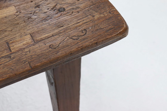 Image 1 of Antique Farmhouse Refectory Dining Table 