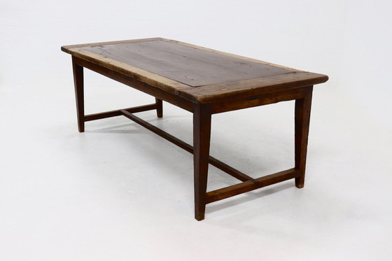 Image 1 of Antique Farmhouse Refectory Dining Table 