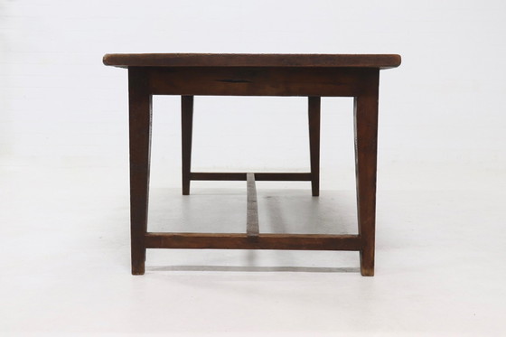 Image 1 of Antique Farmhouse Refectory Dining Table 