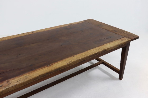 Image 1 of Antique Farmhouse Refectory Dining Table 