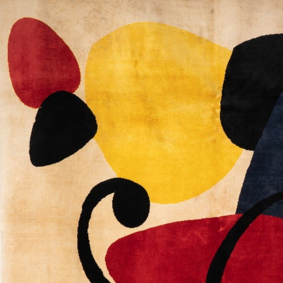 Image 1 of Vintage wool rug by Alexander Calder
