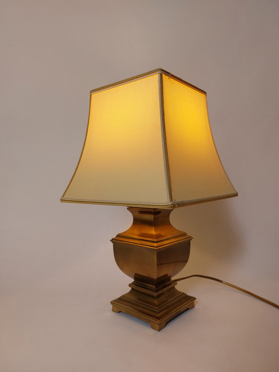 Image 1 of Lampe de table en laiton Hollywood regency